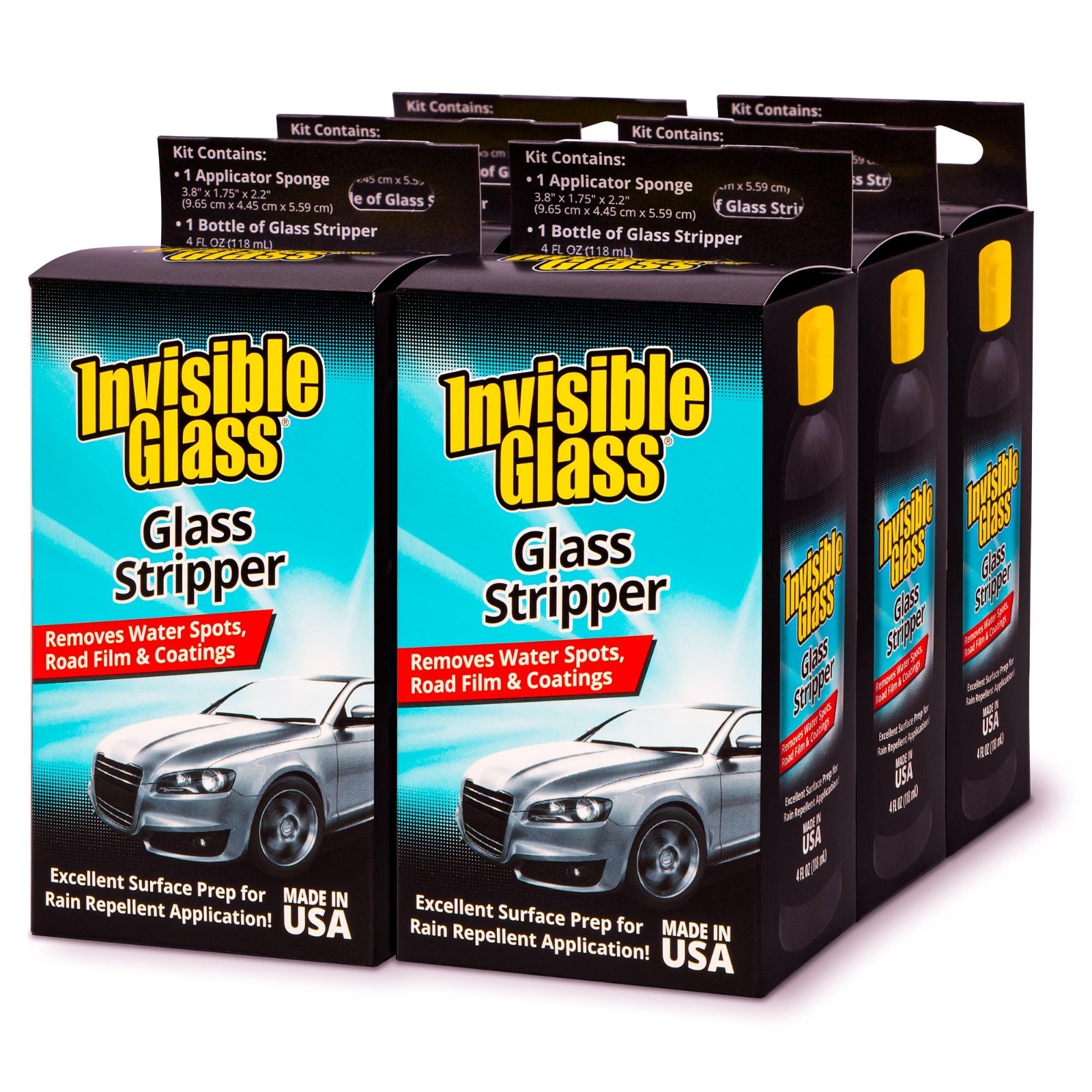 Water Spot Remover Kit – Cerium Oxide Auto Glass Polish for Windshields – 6 Pack