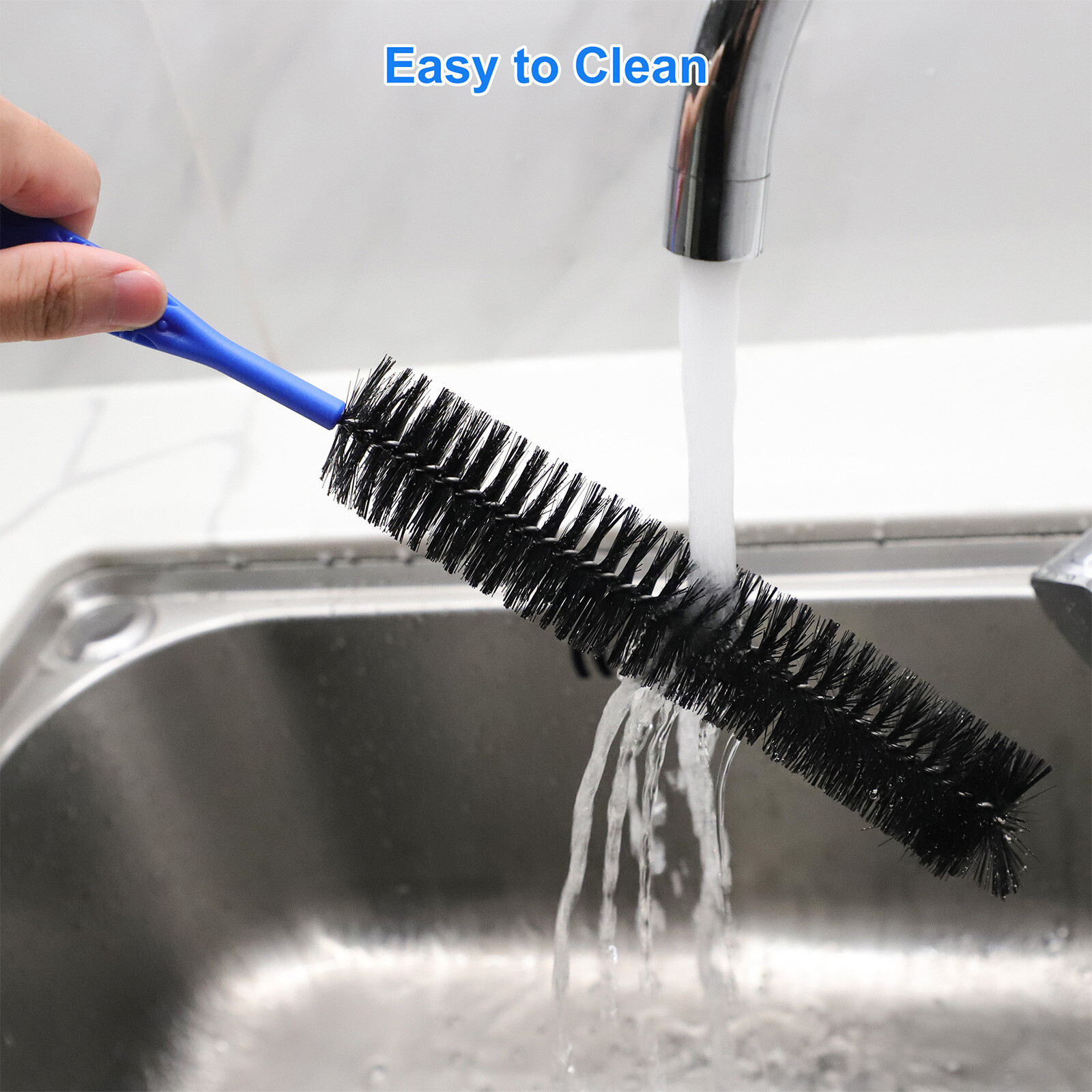 3 PCS Drain Pipe Cleaning Brush Set – Flexible Sink Bathtub Clog Remover Tools