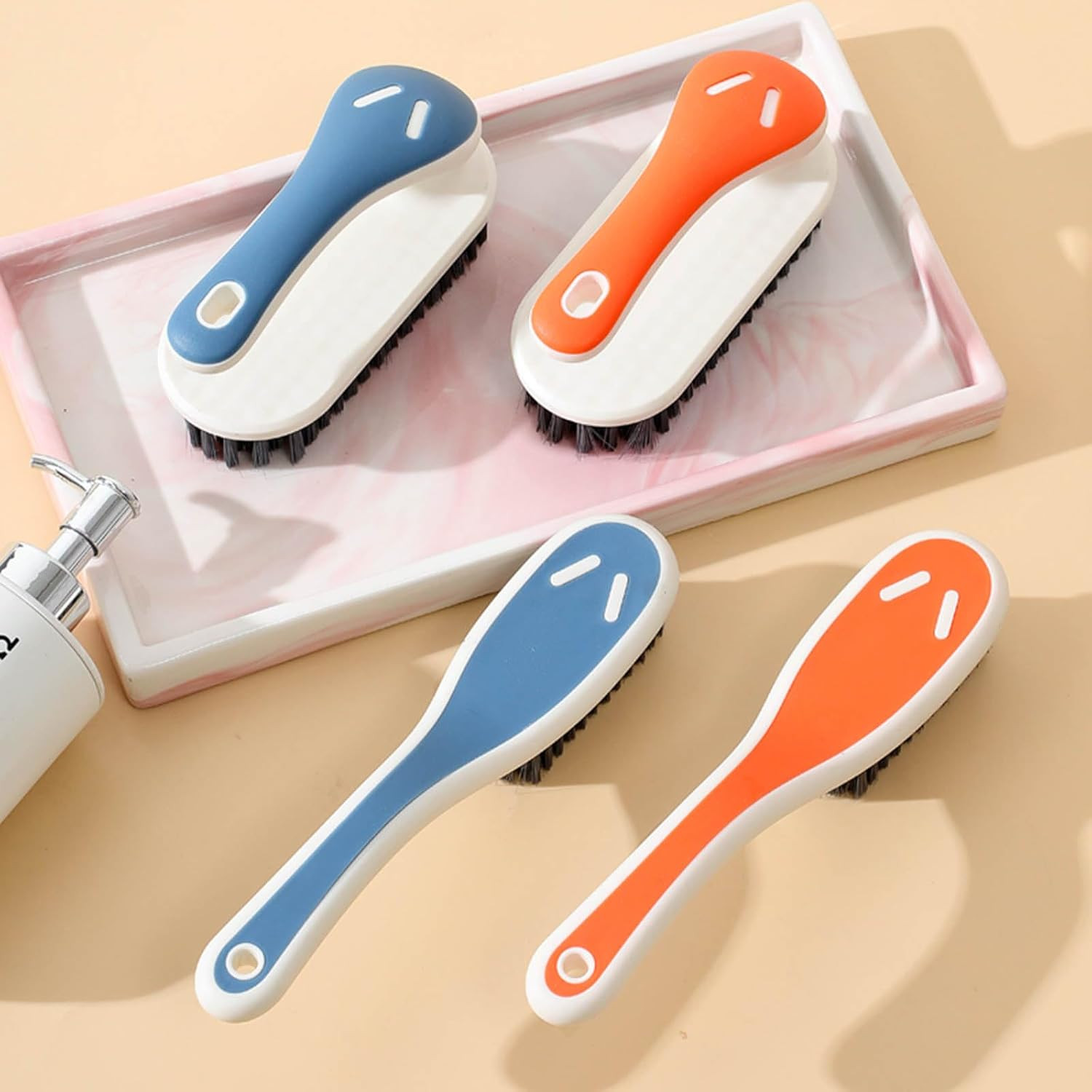 Soft Bristle Scrub Cleaning Brush Stain Remover Brush Fabric Cleaning Brush Laun