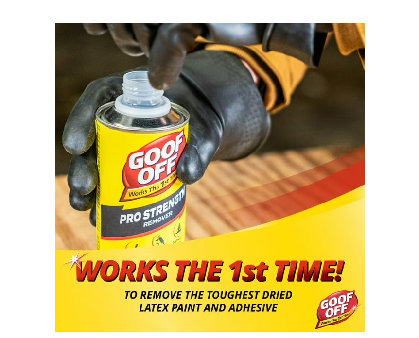 Goof Off FG653 Professional Strength Remover, Pourable 16-Ounce, Liquid, 3PK