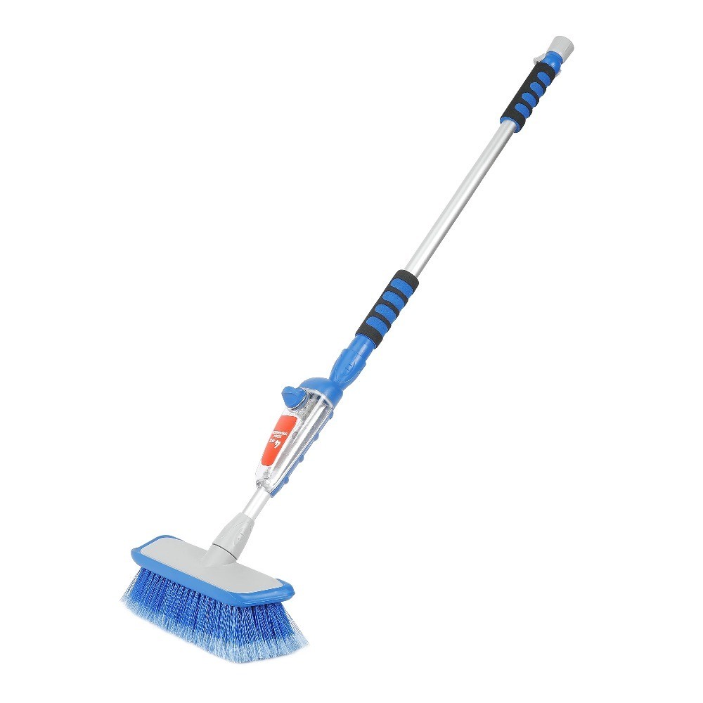 Flow Through Car Wash Brush with Soap Dispenser for High Pressure Cleaning
