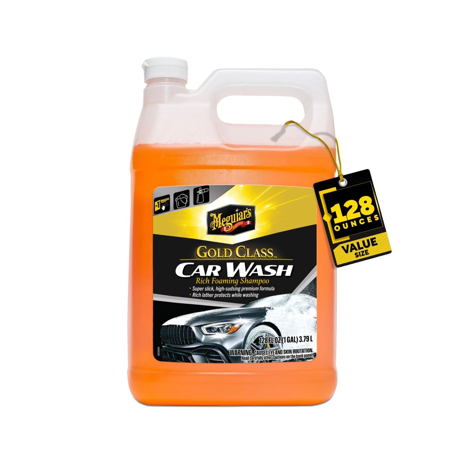 Meguiar’s Gold Class Car Wash – Premium Foaming Car Wash Soap, High Gloss