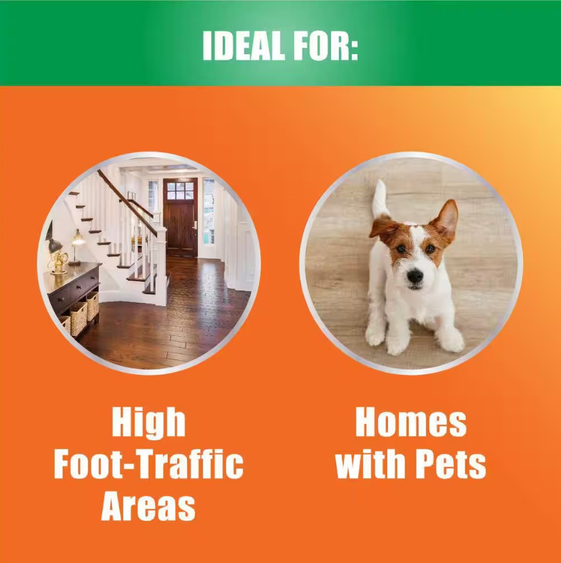 Orange GLO 4-in-1 Hardwood Floor Monthly Polish Protects Shines Revitalizes 24oz