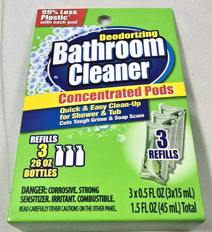Deodorizing Bathroom Cleaner Concentrated Pods Lot of 10 x 3 Refills pp=30 pods