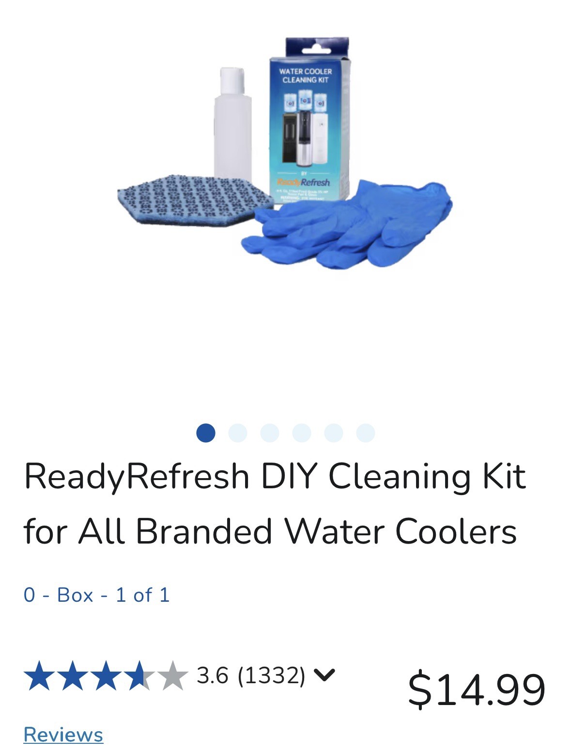 Ready Refresh Water Cooler Cleaning Kit Pack of 3, Exp 04/2027