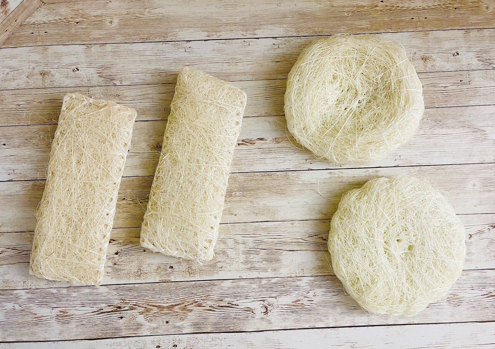 4x Estropajo De Ixtle Mexicano Ixtle Scourer Body Scrub 100% Natural Fibers
