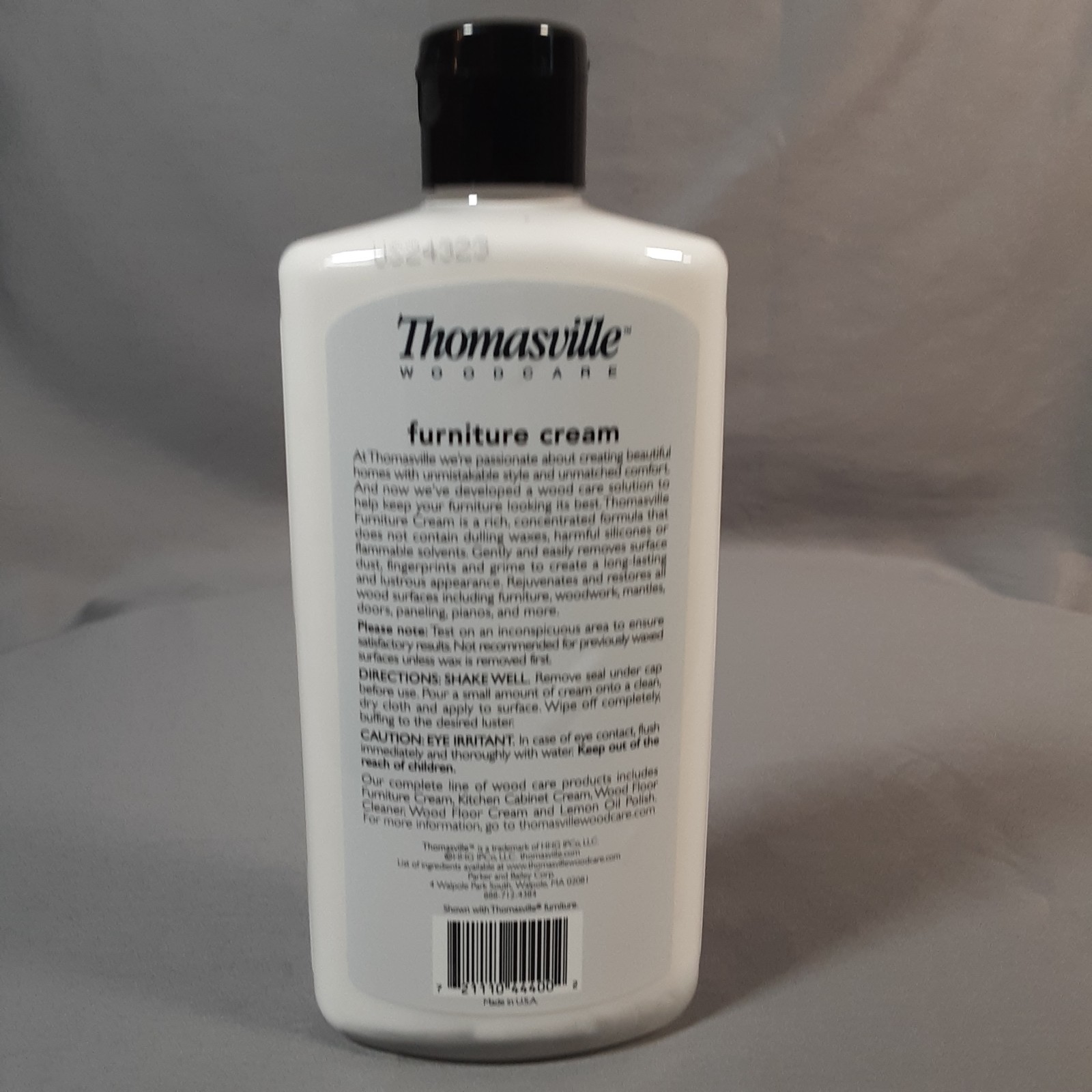 NEW Thomasville Furniture Cream Wood Polish Cleaner 16oz Cleans Protects No Wax