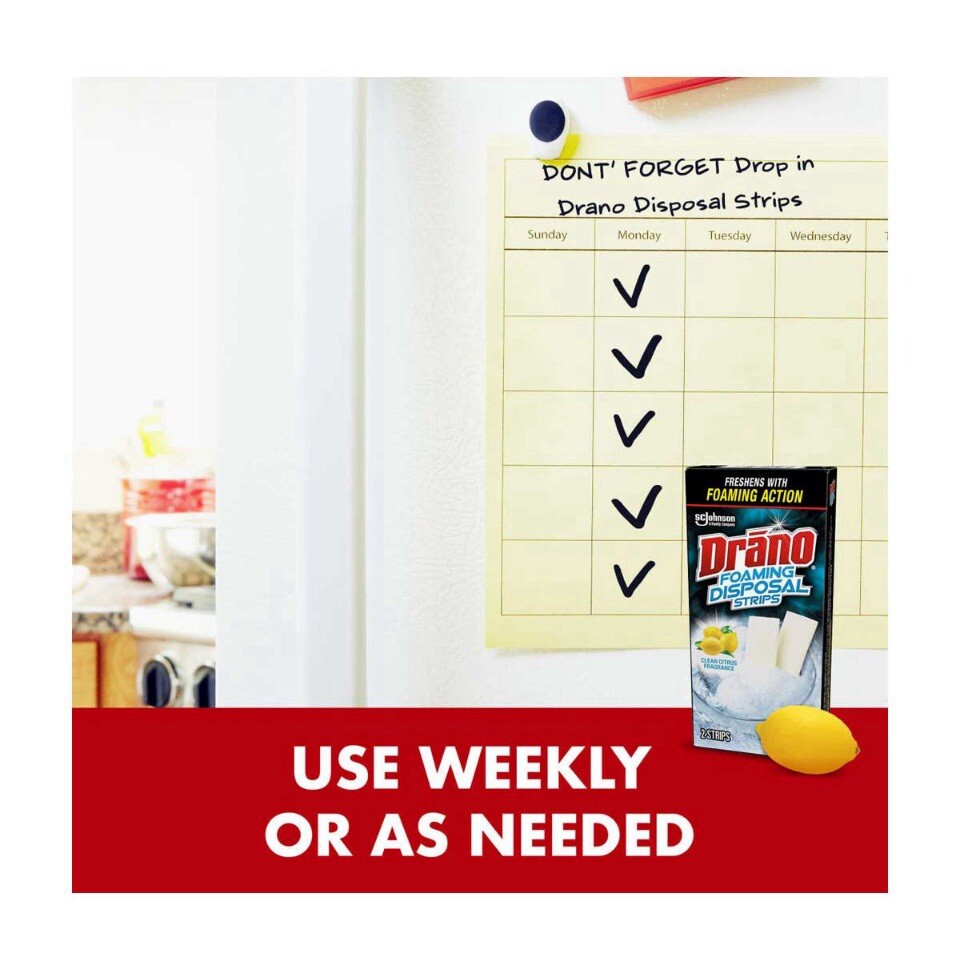 Drano Foaming Disposal Strips 4 Ct