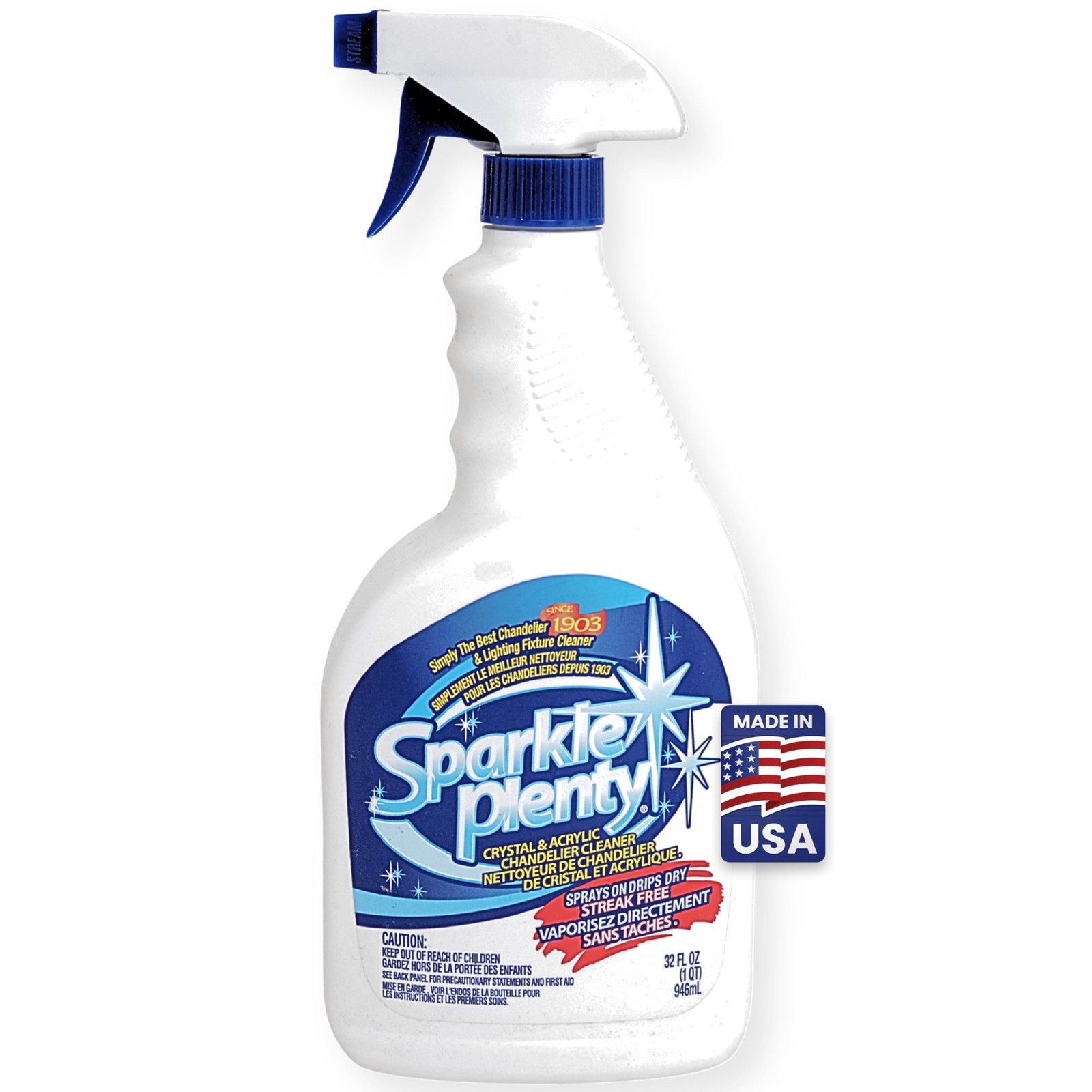 Sparkle Plenty Chandelier Cleaner Drip Dry Spray No Wipe – Dust Remover & Str…
