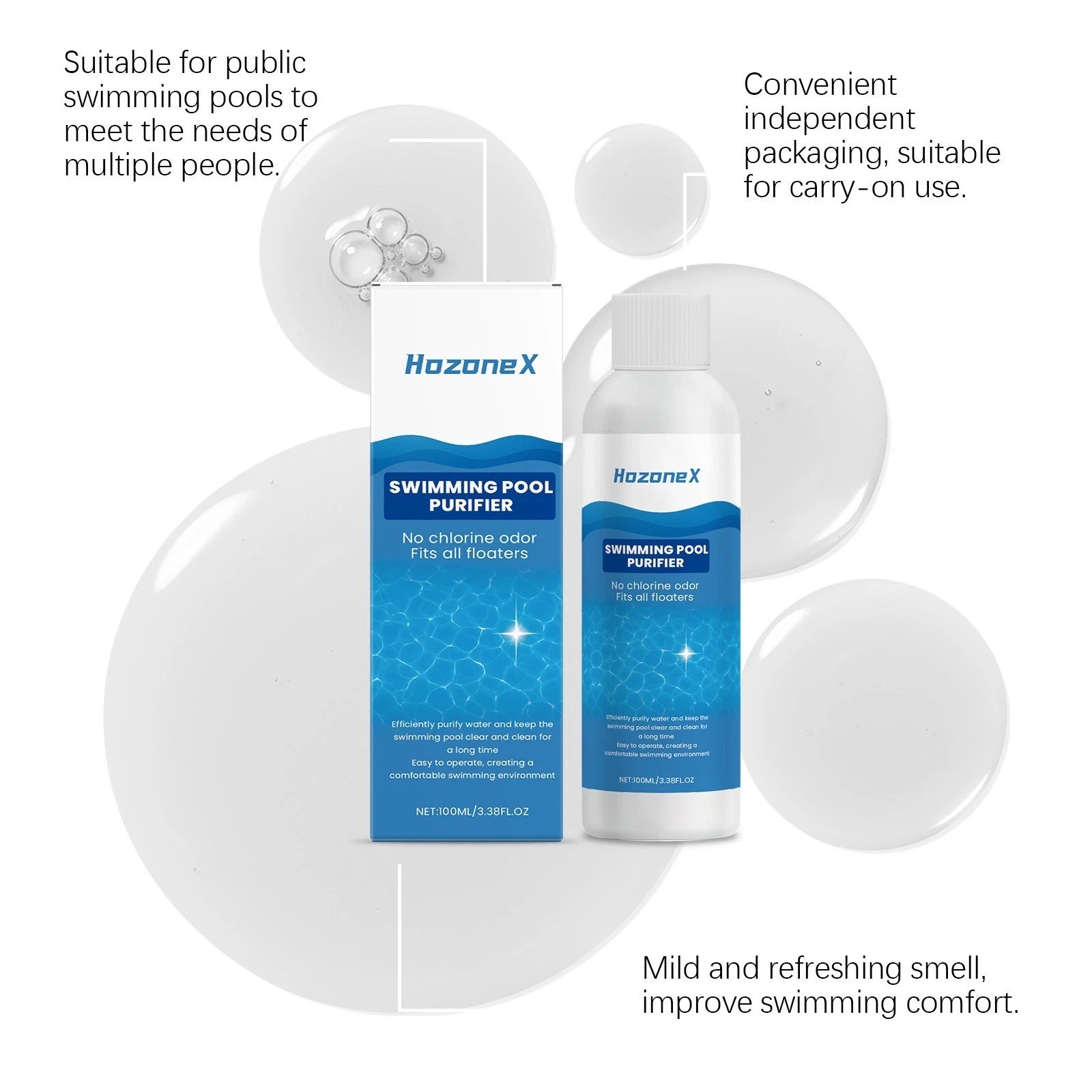 Swimming Pool Purifier Liquid Clears Cloudy Water for Inground & Above Pools