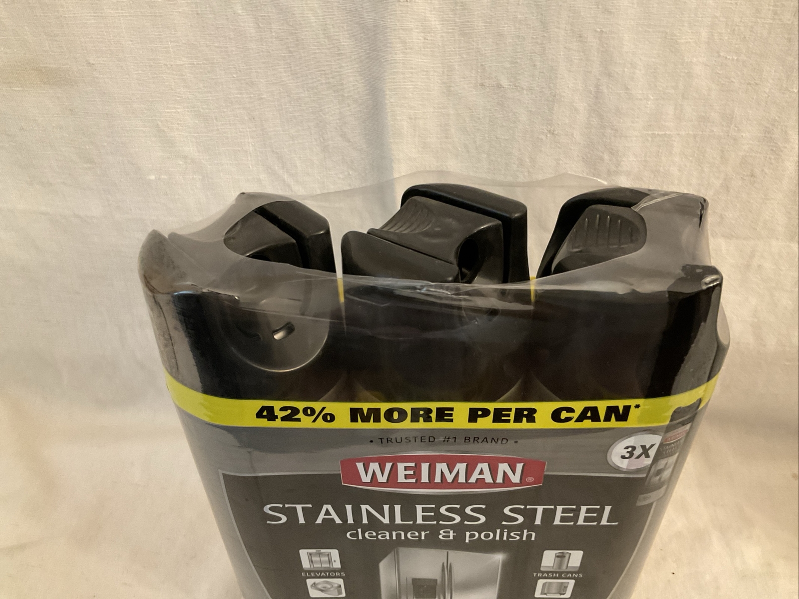 Weiman Stainless Steel Cleaner & Polish (17oz, 3pk Sealed Package) Original