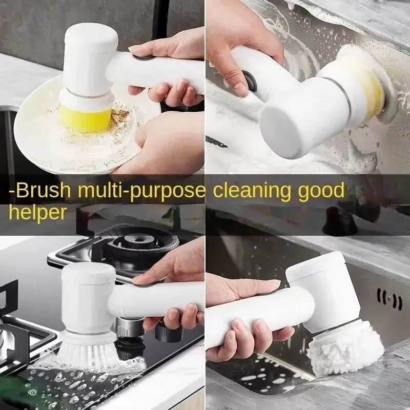 Multi-functional Electric Cleaning Brush for Kitchen and Bathroom – Wireless