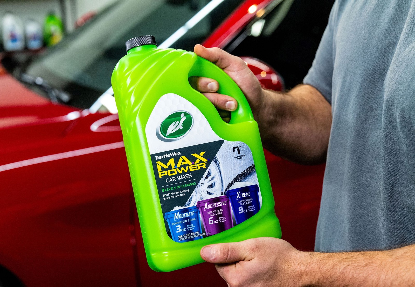 Max-Power 3 Levels of Cleaning Car Wash User-Friendly 100 oz
