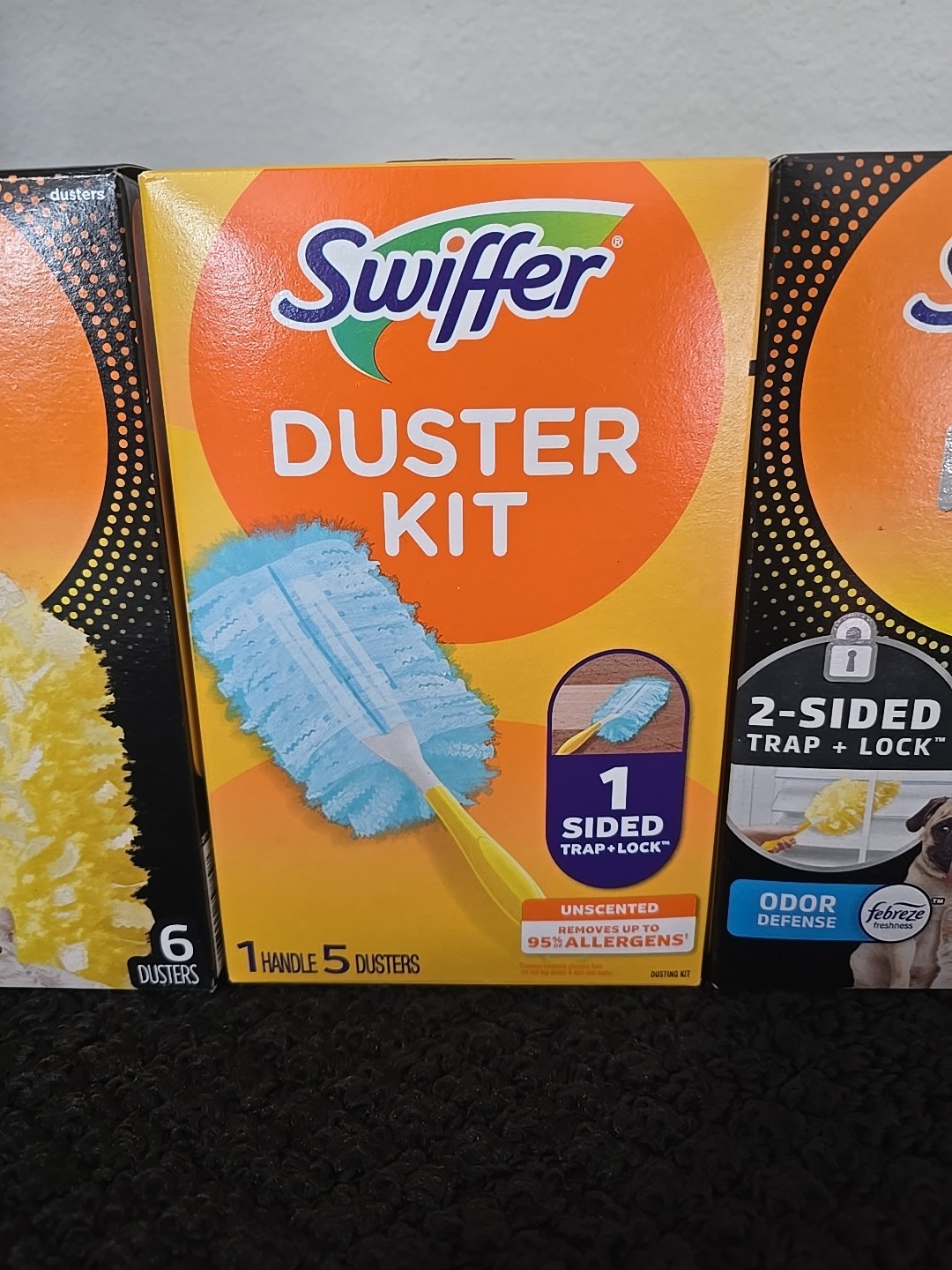 3 Pc Mix Swiffer Heavy Duty Pet Duster Refills & Kit