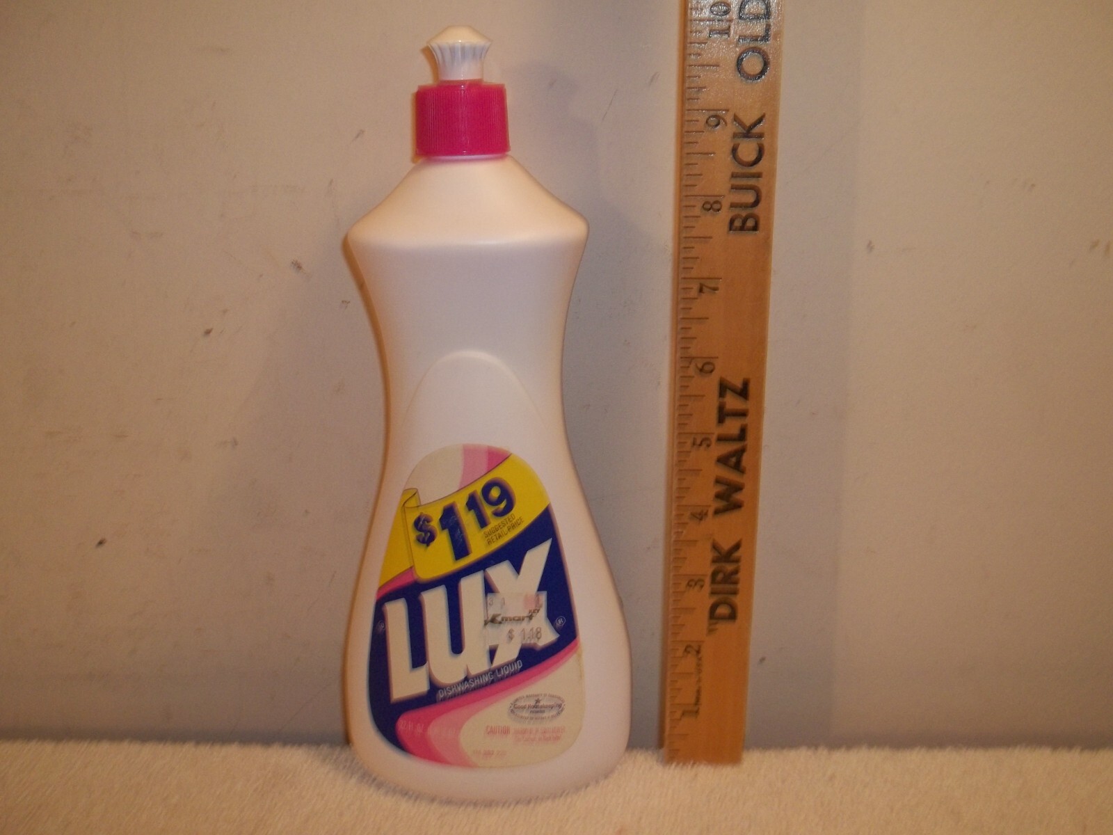 Vtg Unused 1980’s Lever LUX Dishwashing Liquid Dish Detergent Soap 22 Oz Prop