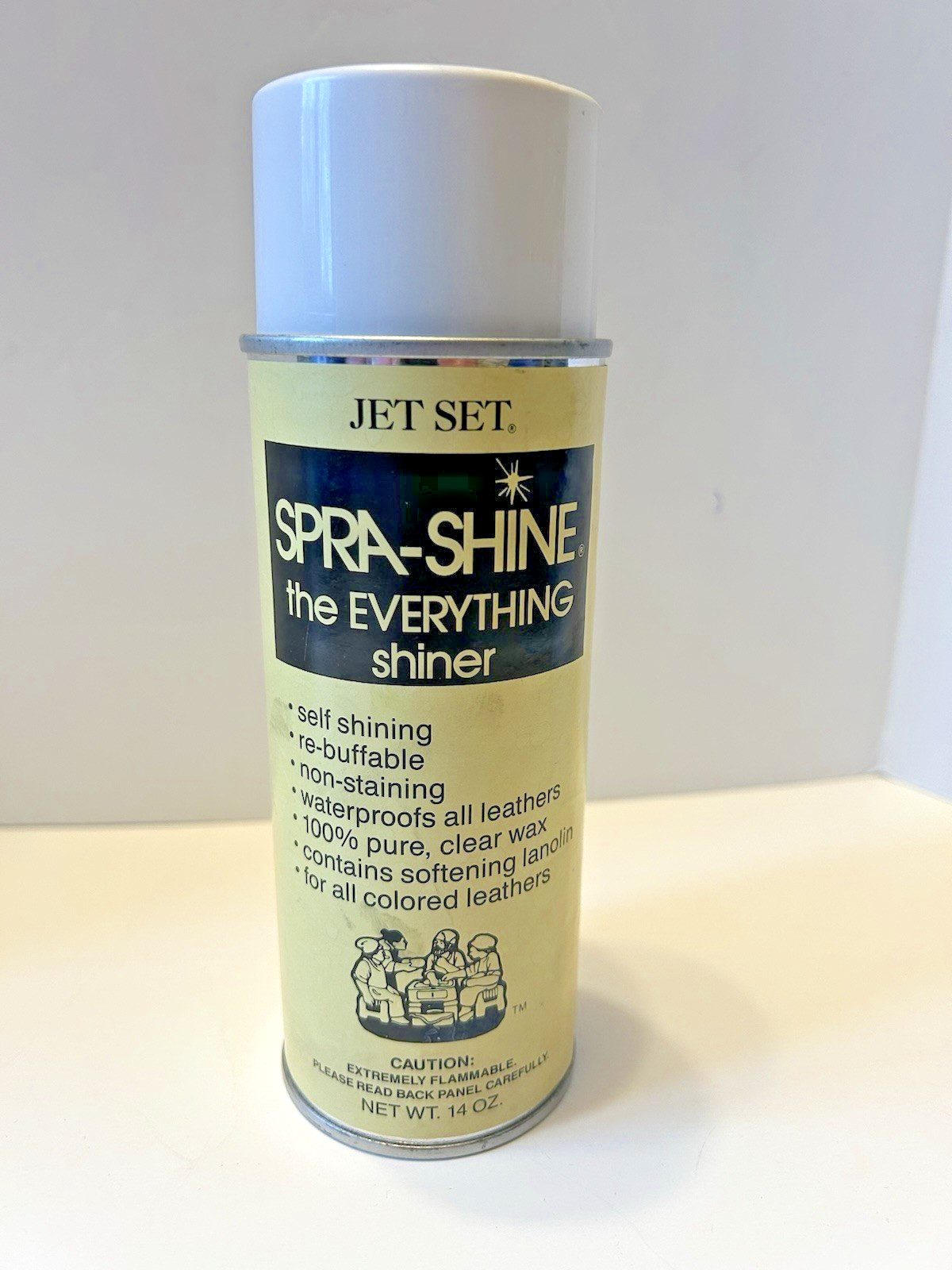 Vtg Discont Full Jet Set SPRA-SHINE the Everything Shiner 14oz Waterproofer Wax