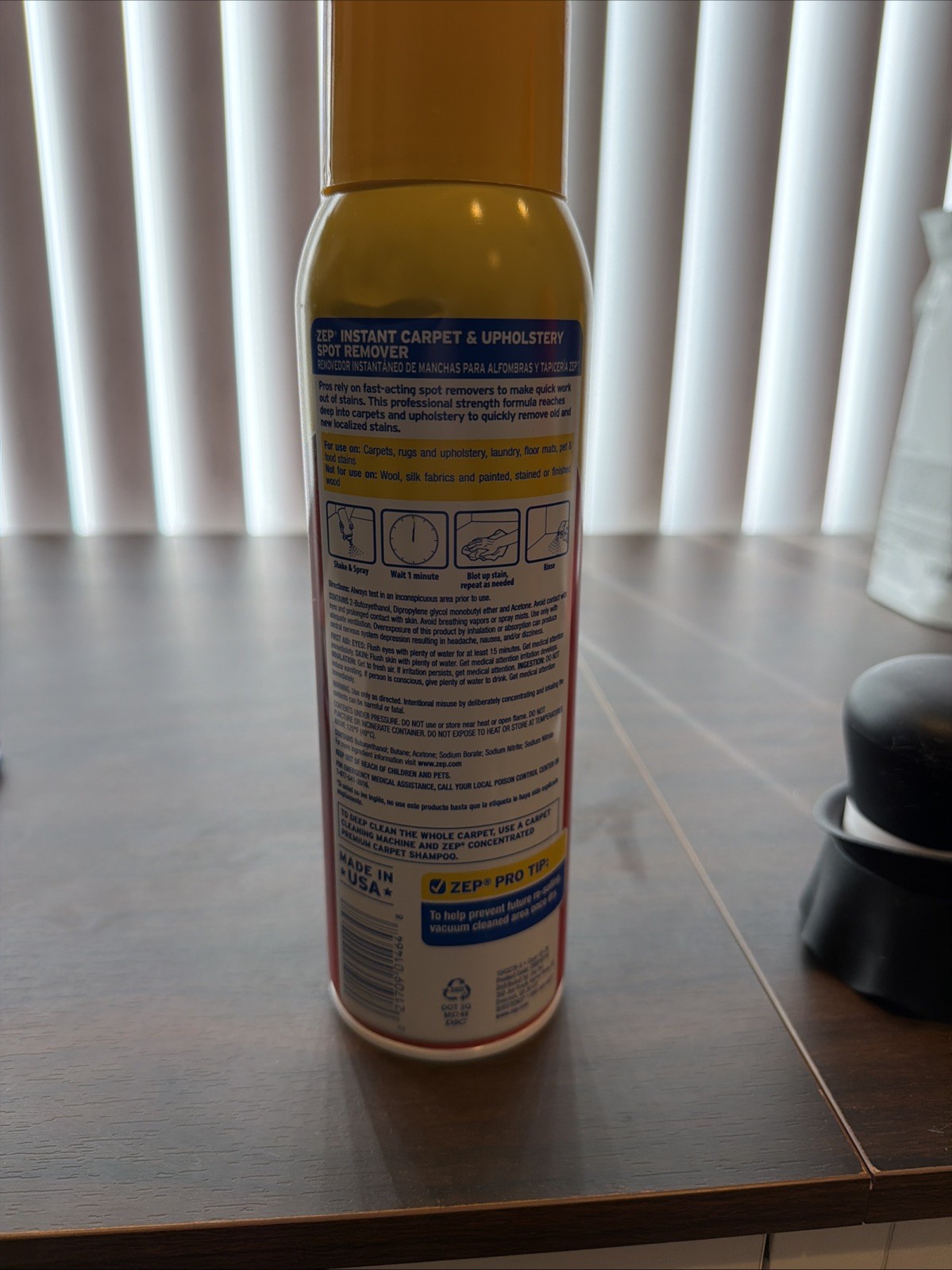 Professional Strength Carpet Upholstery Stain Remover 19 Fl Oz Spray Cleaner