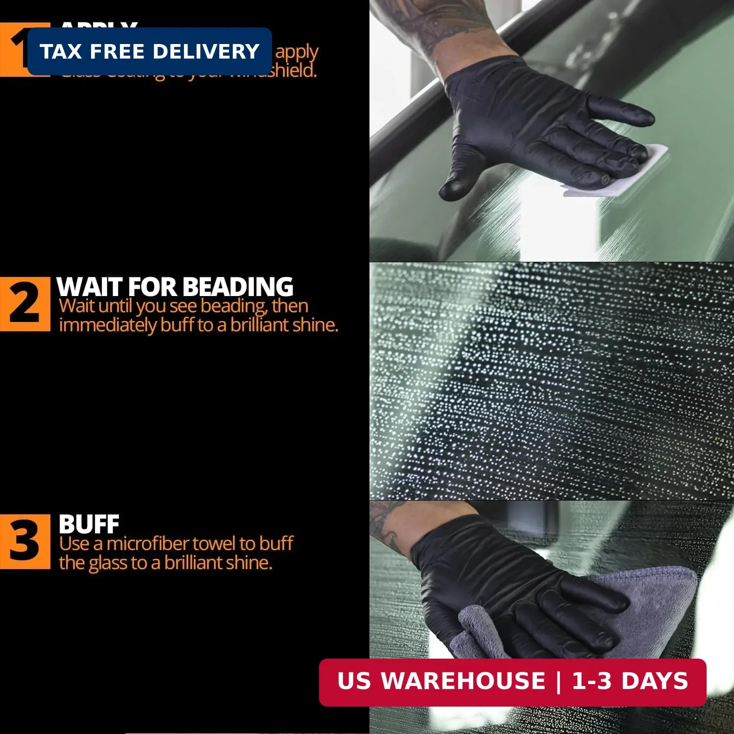 CERAKOTE® Ceramic Glass Coat Protectant – Hydrophobic Automotive Rain Repellant,