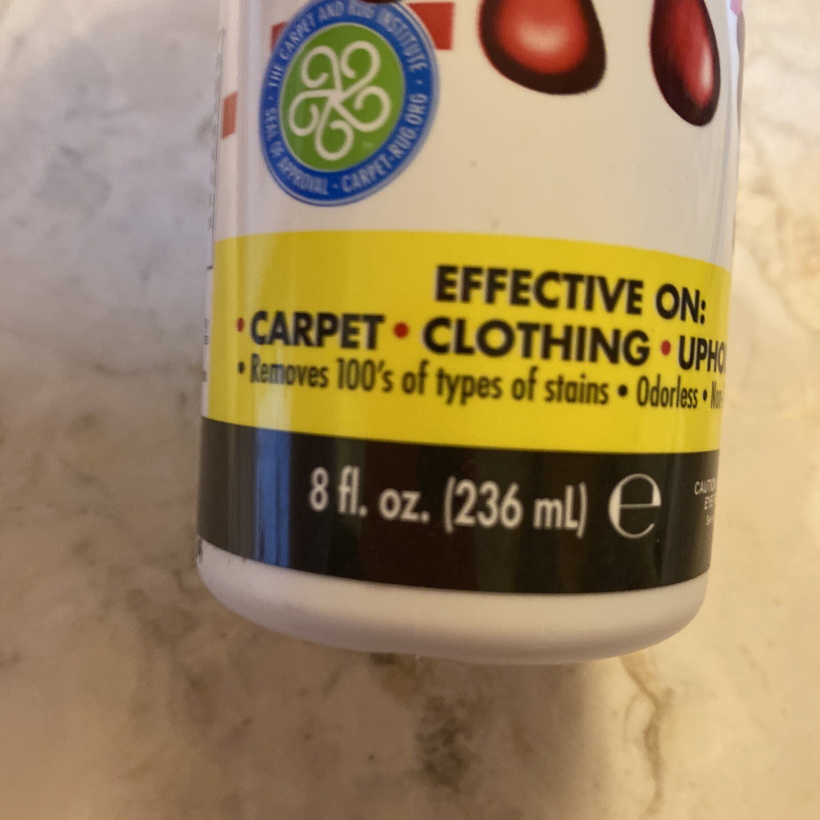 4 Tech No Scent Stain Remover 8oz Liquid Multi Purpose Non-toxic Carpet Clothing