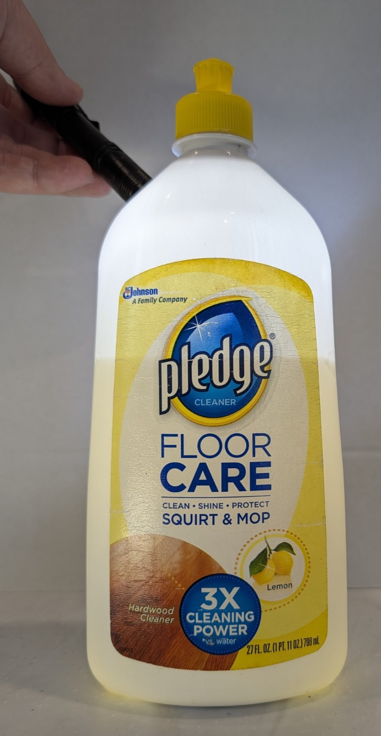 Pledge Floor Care Squirt & Mop Hardwood Floor Cleaner Lemon 27oz 80% Full
