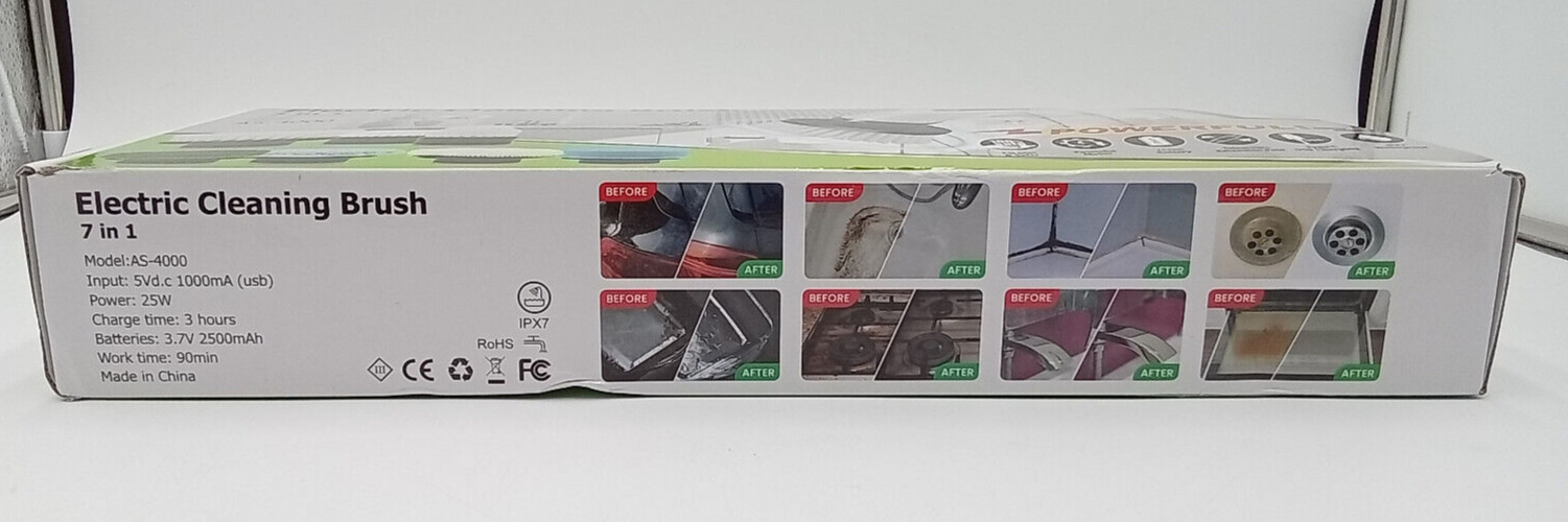 Electric Cleaning Brush 7 In 1 AS-4000 Rechargeable Type-C