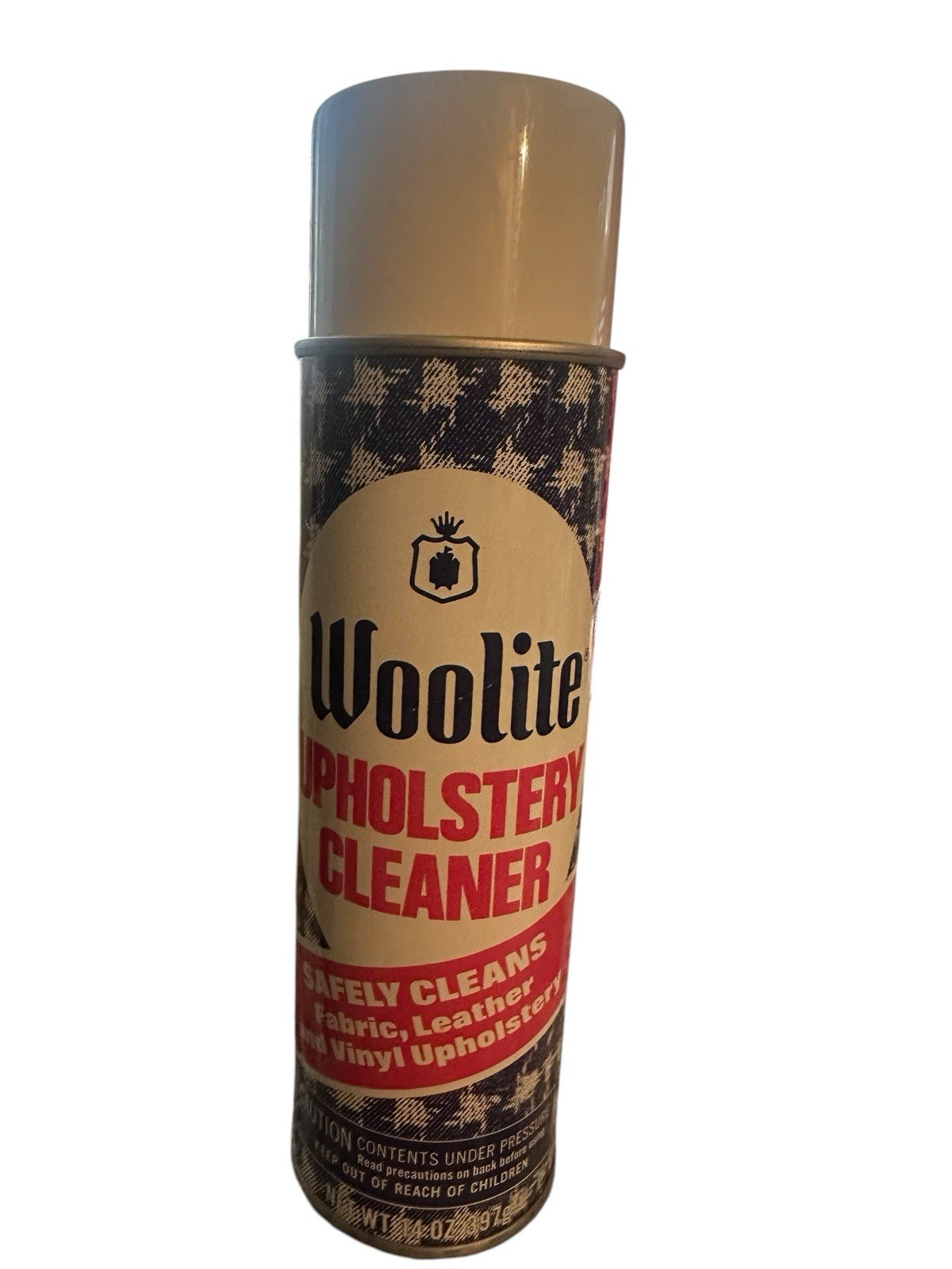 Vintage Blue Pink Woolite Upholstery Cleaner 14oz Classic Aersol Can~Full Movie
