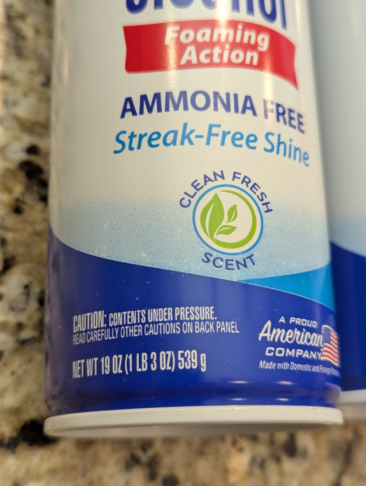 Sprayway 2 Pack Glass Cleaner Foaming Ammonia Free Streak-Free Shine 19 oz