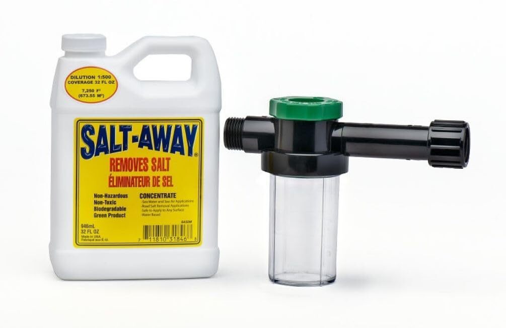 Salt Away SA32M Concentrate Kit with Mixing Unit Salt Removing Cleanser 32 Fl.