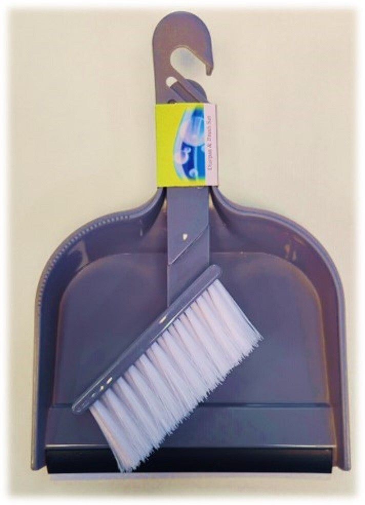 Set of 3 Mini Dustpans W/Brush Desktop Small Dust Pan Home Dustpan Dorm Desk Toy