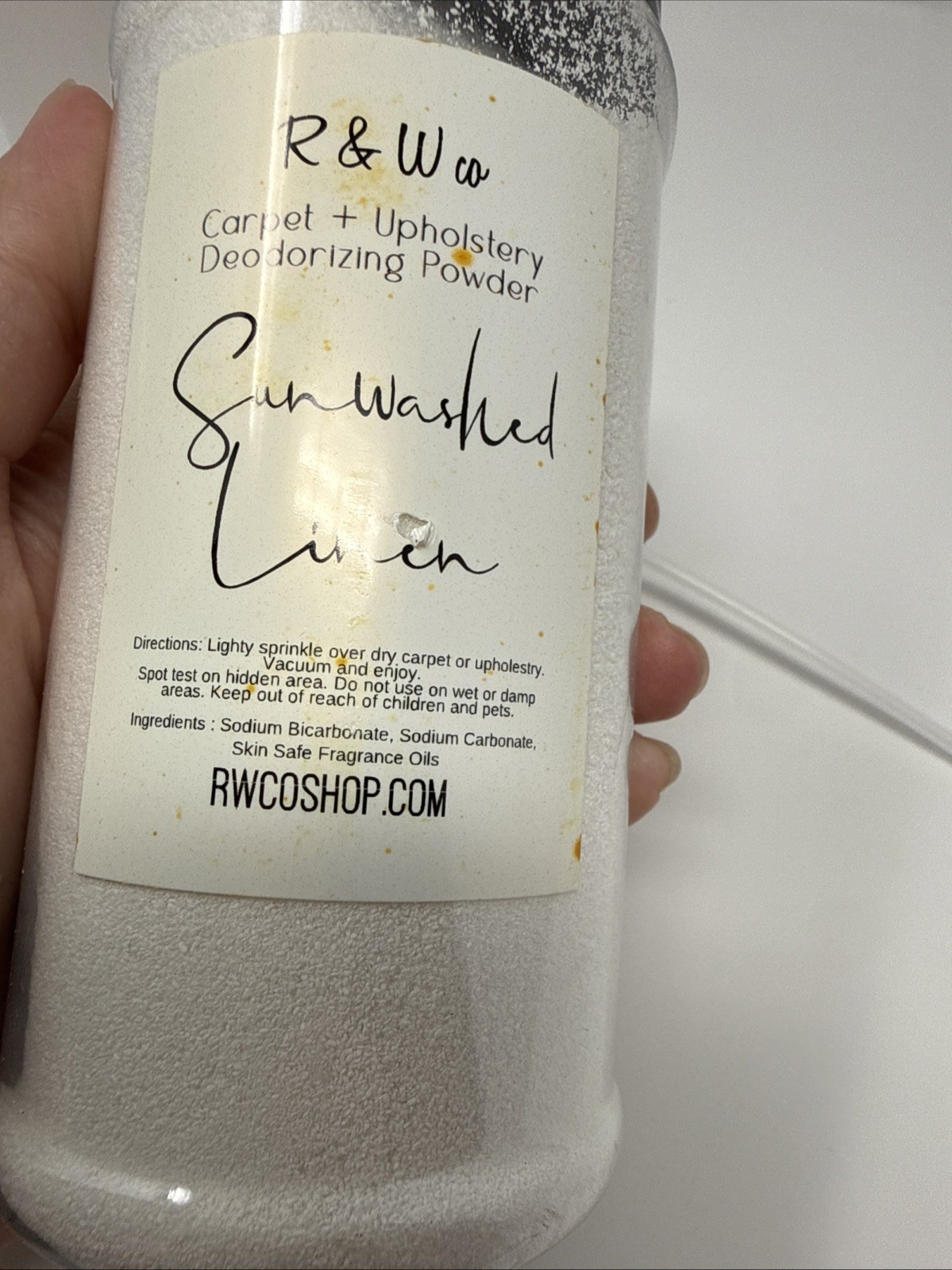 R & W Co Mop Soap & Carpet Deodorizing Powder Brand New Sunwashed Linen