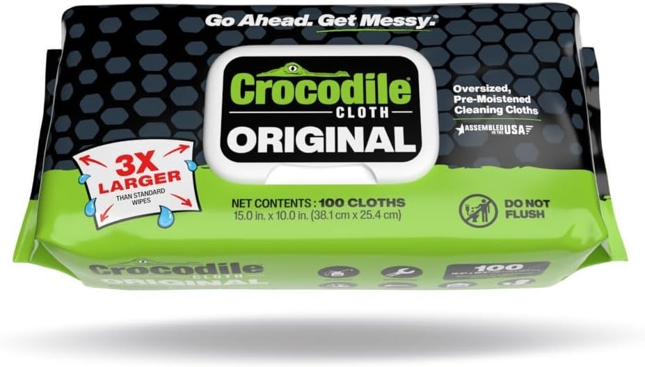 Multipurpose 15×10 Inch Cleaning Wipes – Aloe Infused, 100 Count for Tough Jobs