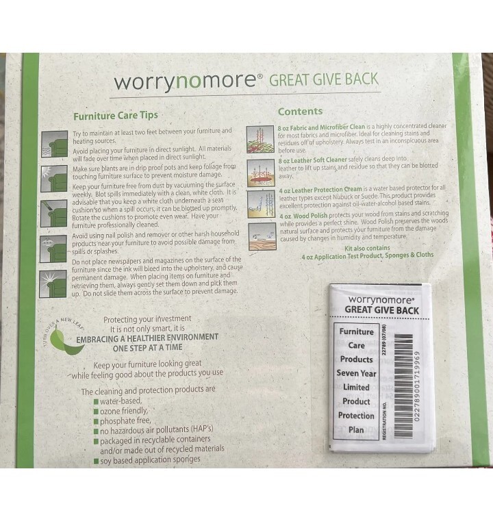 Worry No More Care Kit, Eco Friendly, Leather Fabric Microfiber Wood Furniture