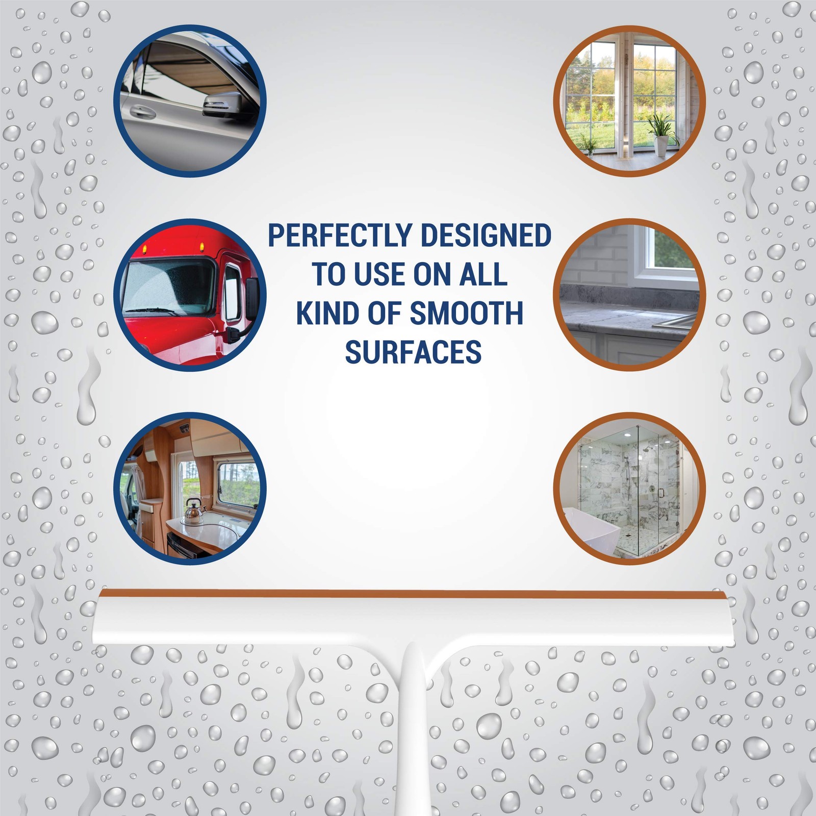 Window And Shower Squeegee Lightweight Squeegy Cleaner For Windows Glass Car Win