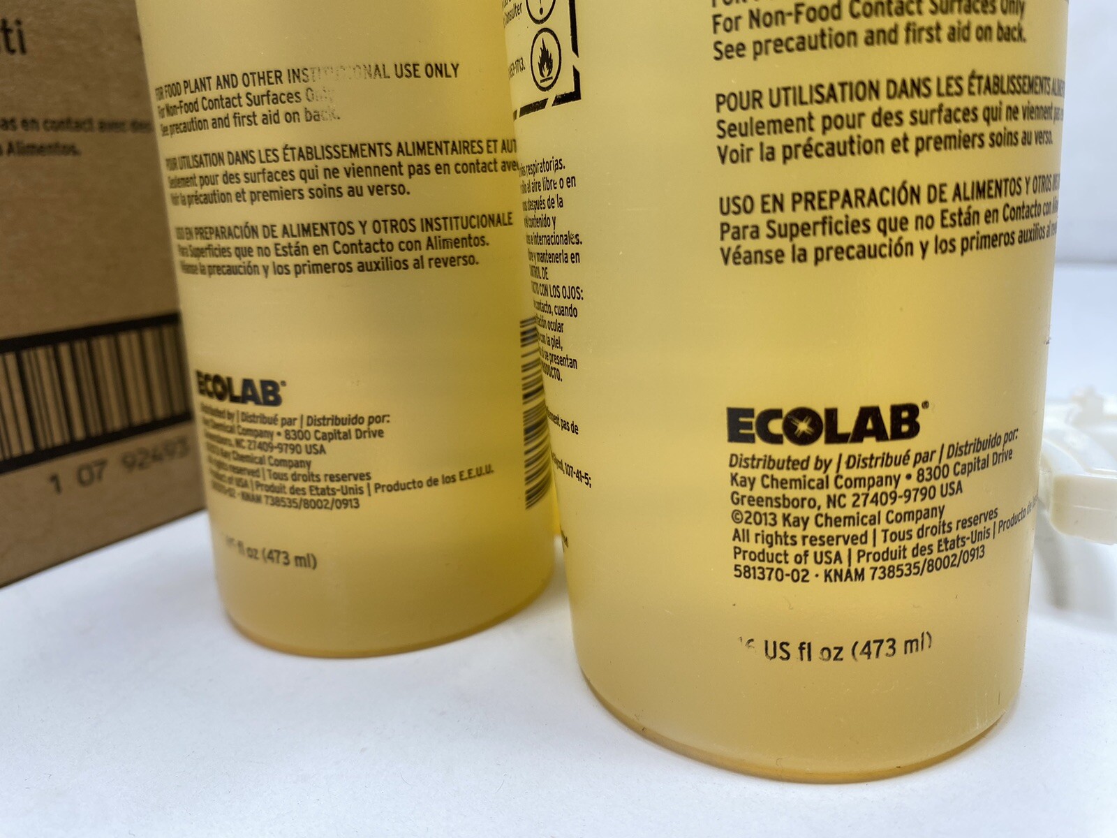 Kay Ecolab Graffiti Remover 05574-039 (3-16 fl oz bottles & 1 sprayer) NOS