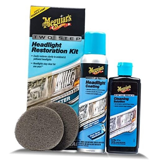 Two Step Car Headlight Restoration Kit, Headlight 2- Step Headlight Kit