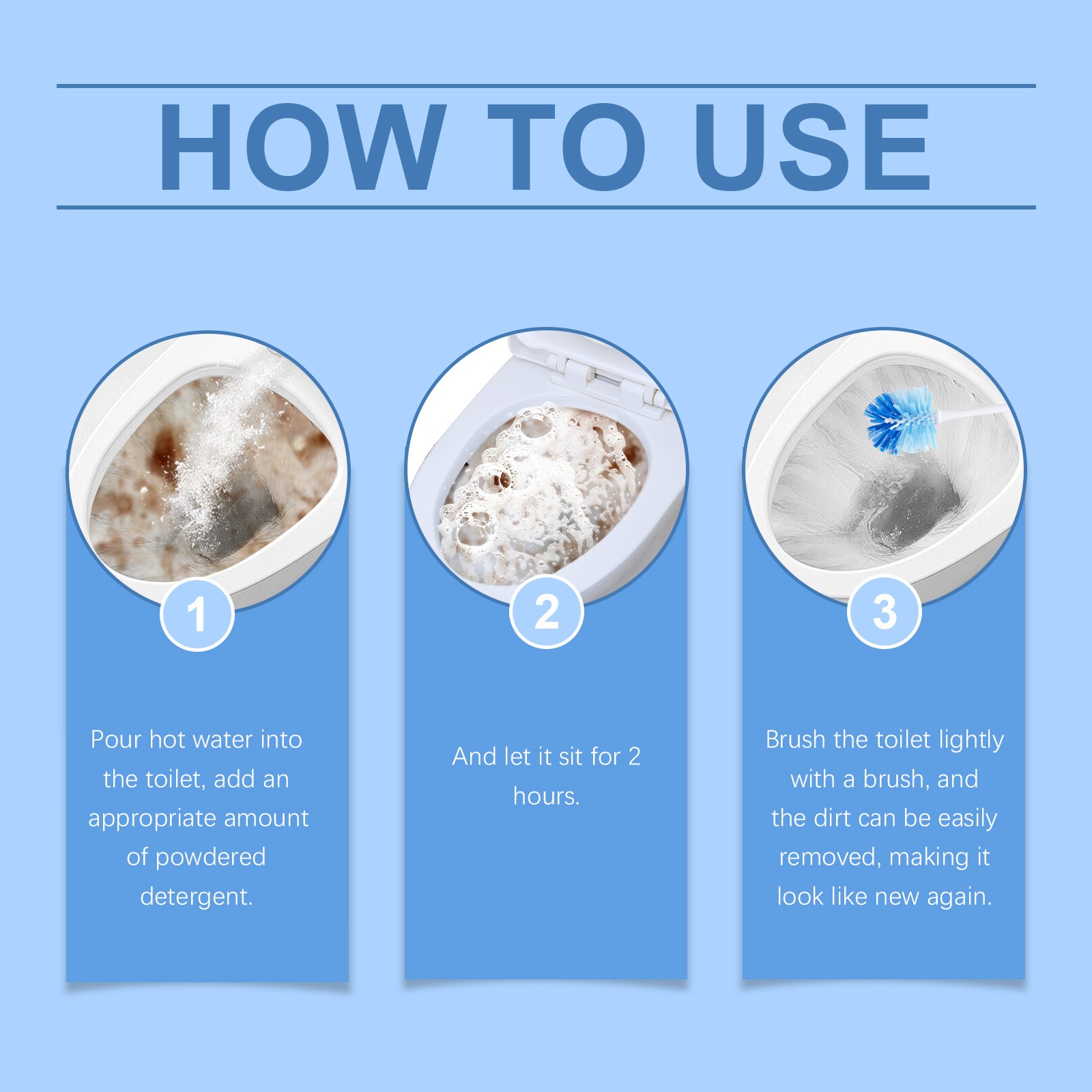 Toilet Cleaning Powder, A Household Toilet And Bathroom Cleaning Agent