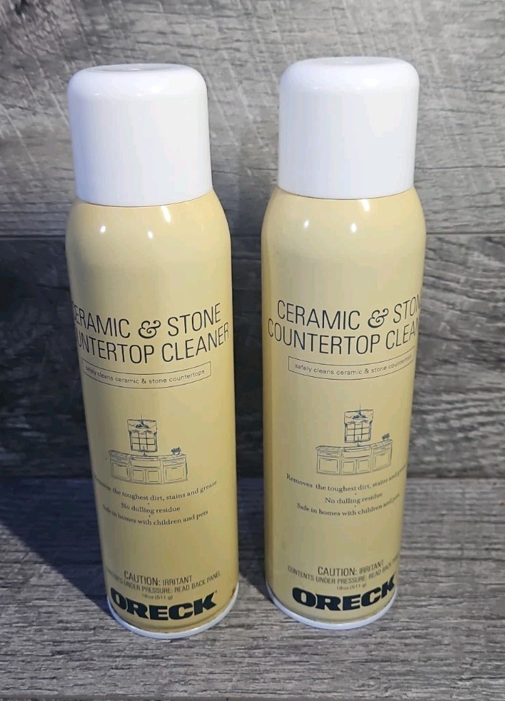 Lot 2 Oreck Ceramic & Stone Countertop Cleaner 18oz Each