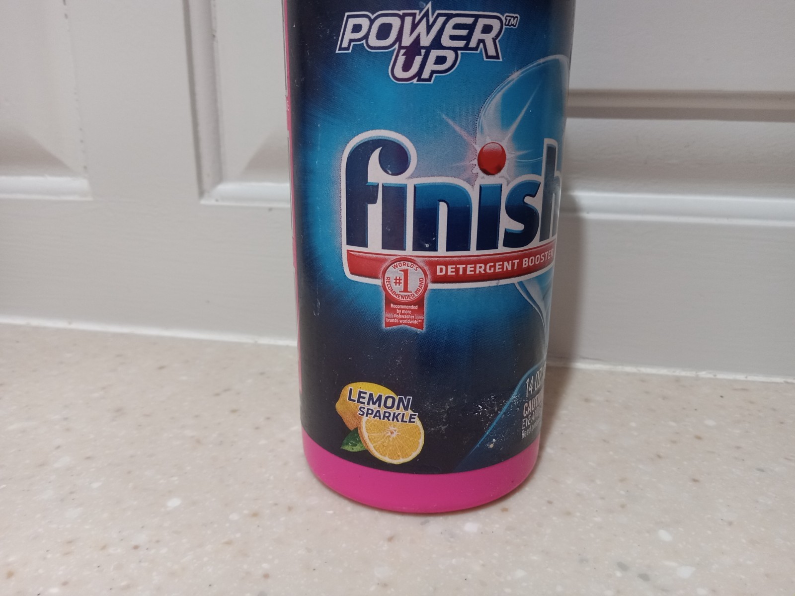 NOS 2012 Finish Hard Water Booster Powder 14 Ounces Lemon Sparkle Used- 2/3 full