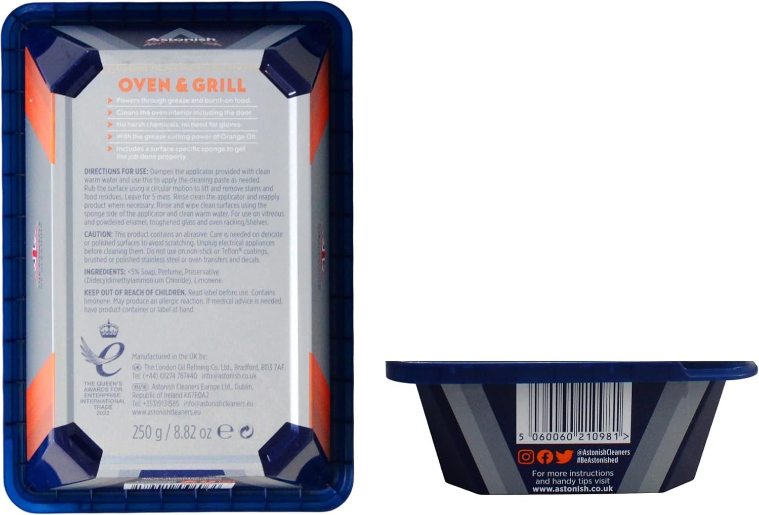250g Specialist Degreasing Paste for Ovens & Grills – Biodegradable Formula
