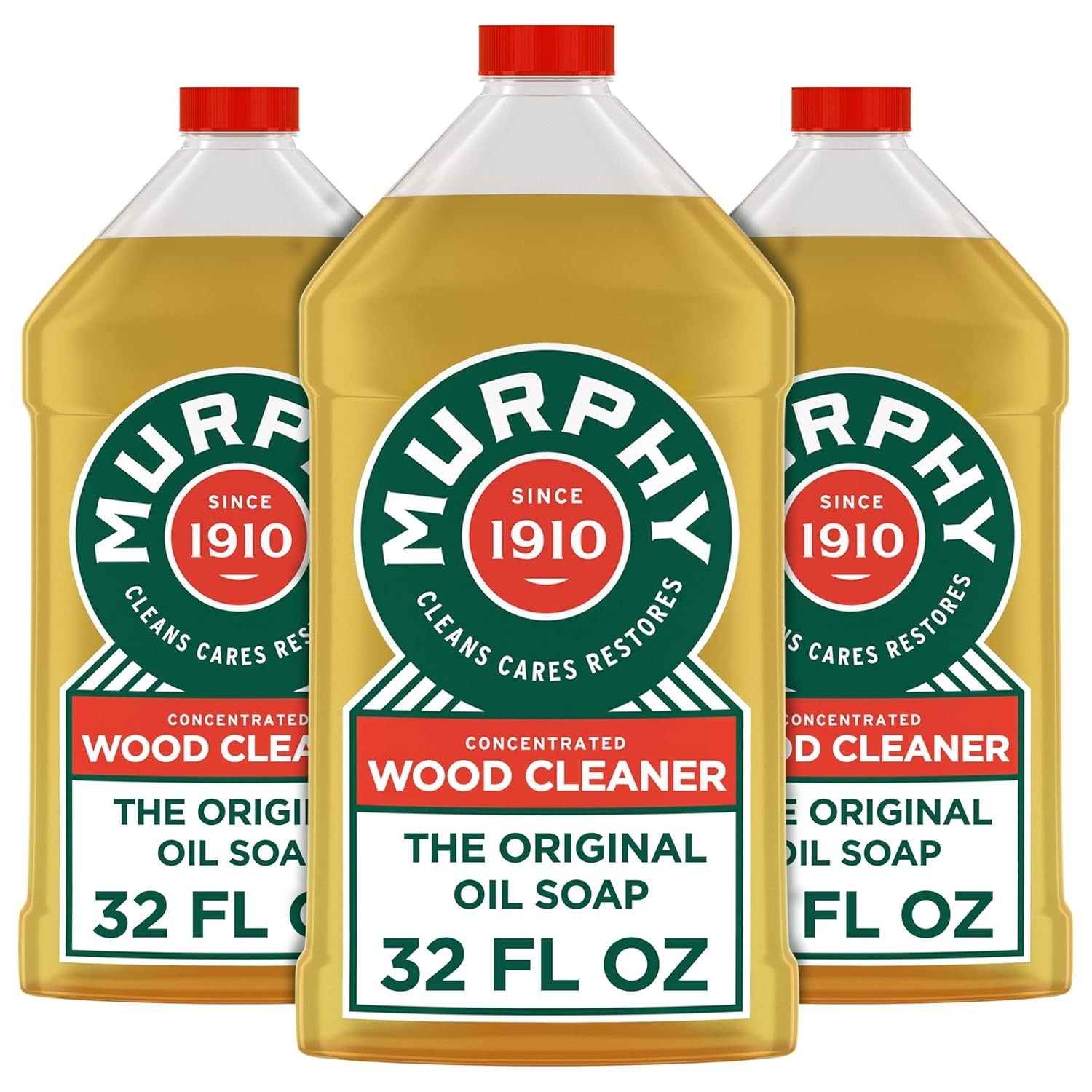 Concentrated Wood Cleaner with Citronella Oil Scent – 32 fl oz Bottles, 3 Pack