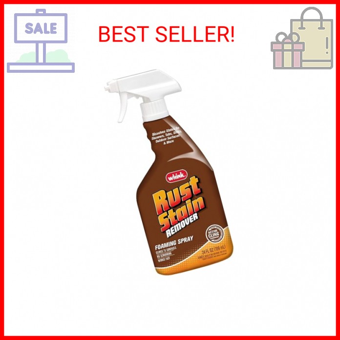 Rust-Oleum Whink Rust Stain Remover | Heavy-Duty Iron Stain Remover Foaming Spra