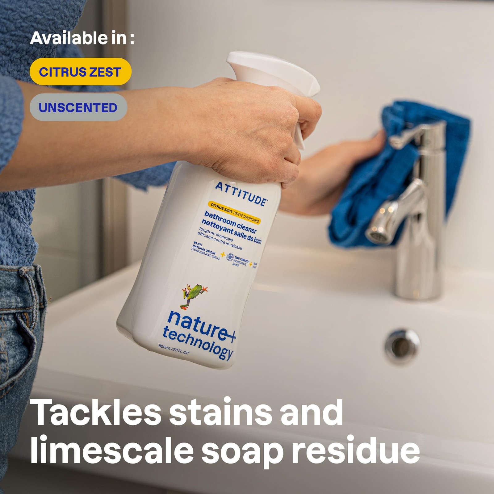 Bathroom Cleaner Spray, EWG Verified, Plant-Based & Vegan, Safe for Bathroom …