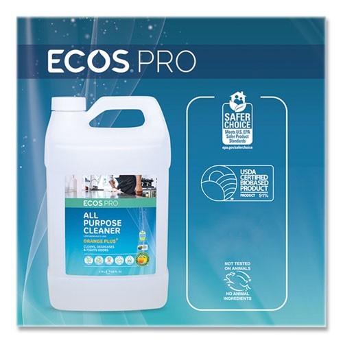 ECOS PRO Orange Plus All Purpose Cleaner and Degreaser, 1 gal Bottle