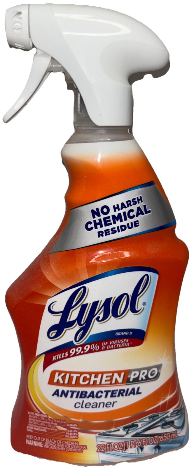 LysolPro Kitchen Spray Cleaner and Degreaser—All Purpose Clean—22 oz—24 HR SHIP—