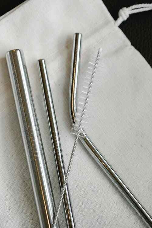 17 Piece Diamond Shine Nylon Mini Cleaning Brush Set Metal Straws Spray Guns