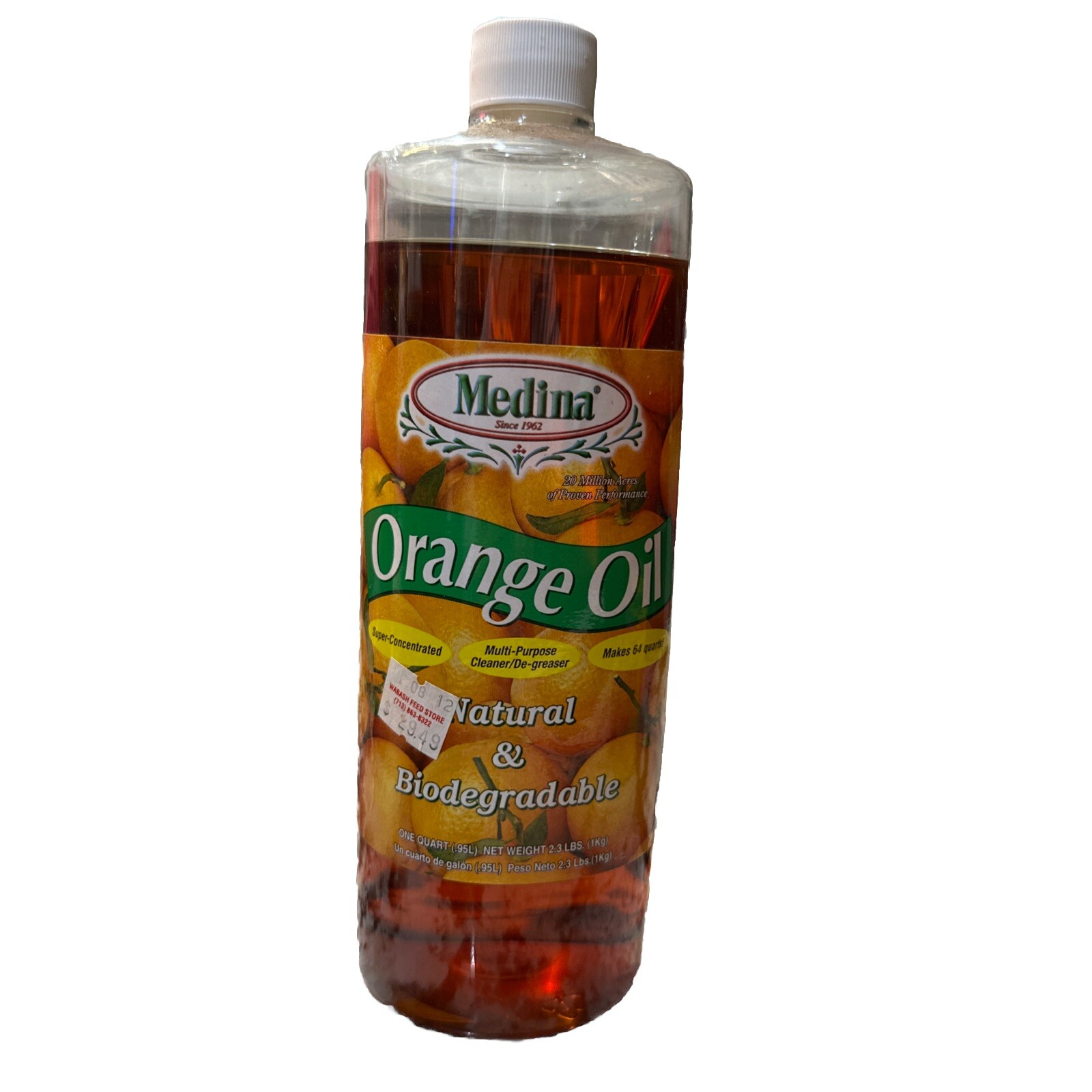 Medina Orange Oil Cleaner Concentrate – 1 Quart