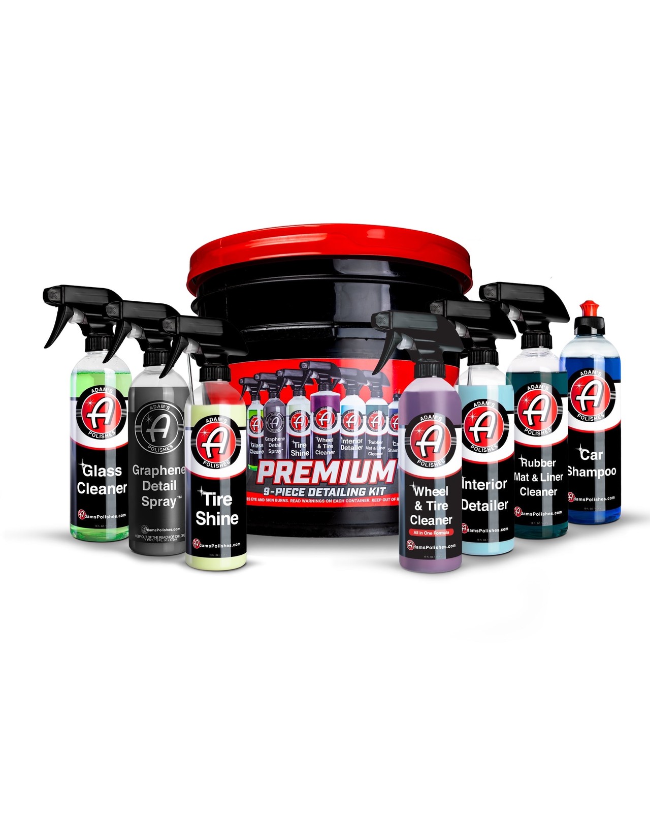 9 Piece Premium Car Detailing Kit Complete Auto Wash Cleaning Supplies Set
