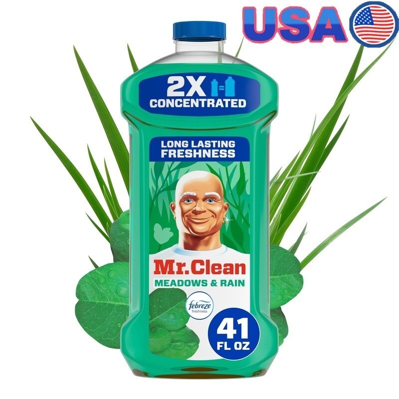 Concentrated Multi Surface Cleaner All Purpose Febreze Meadows Rain Scent 41oz