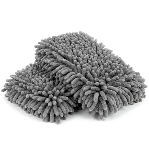 Microfiber Cleaning Cloths for Cars – 2 Pack Chenille Microfiber Wash 2 PCS