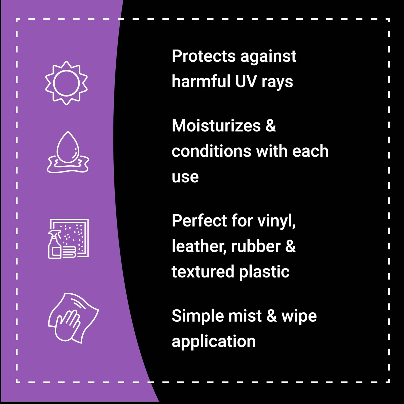 Interior Moisturizer Conditioner UV Protect Vinyl Leather Rubber Boat RV